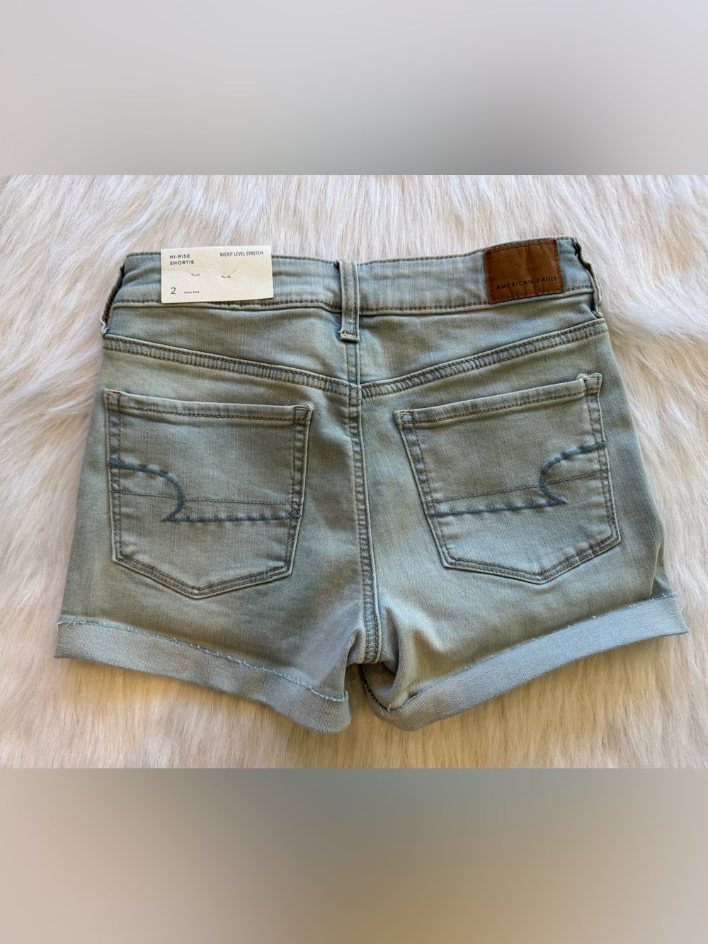 NWT American Eagle High Rise Shortie Shorts 💙 - Picture 3 of 3